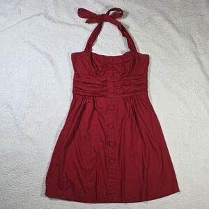 MAX RAVE Red Halter Dress